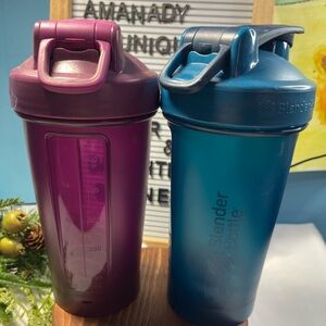 BlenderBottle Shaker Cup Set in Purple and Blue